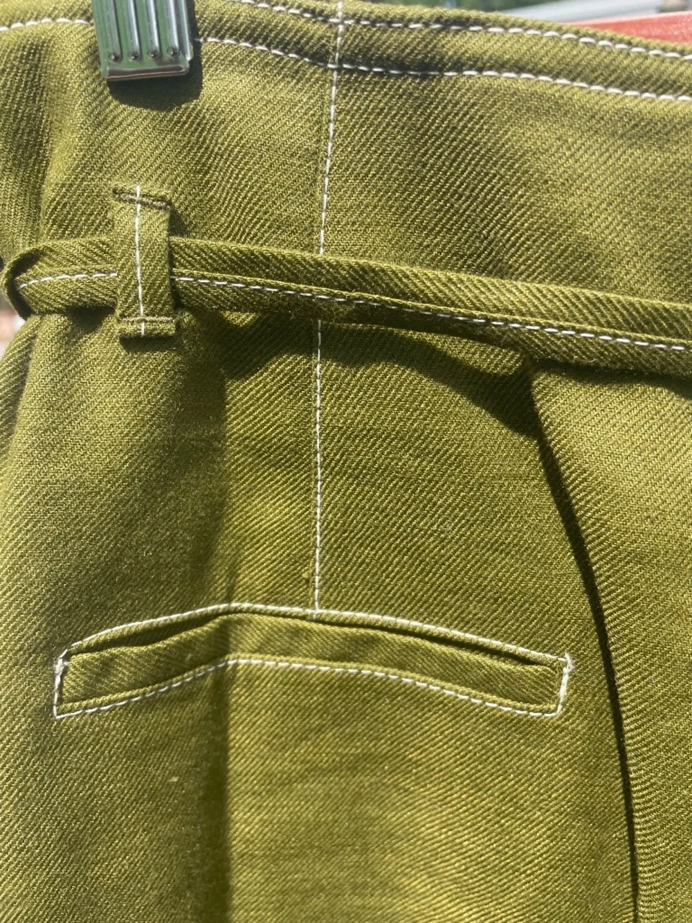 J. Crew Linen Detailed Skirt with Pockets
